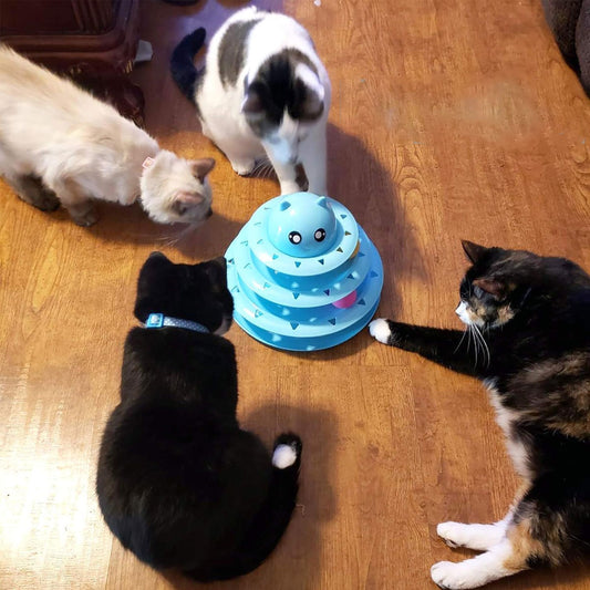 Disco de 3 niveles con bolas