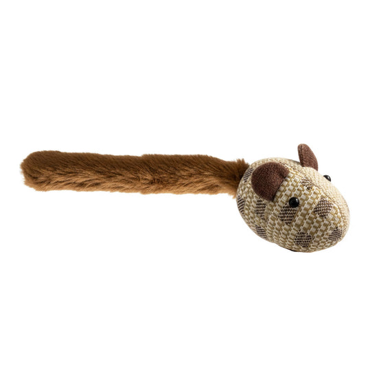 Juguete Interactivo Ratón con Cola Crujiente para Gatos